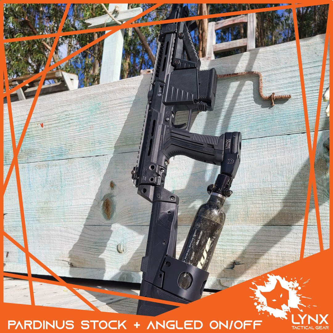 Pardinus Kit with stock, angled on/off, angled grip and mini handguard